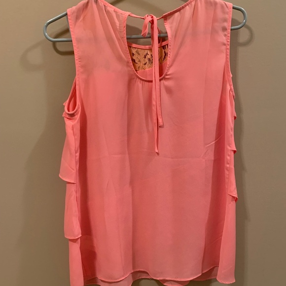 SLEEVELESS RUFFLED TOP - Picture 2 of 8